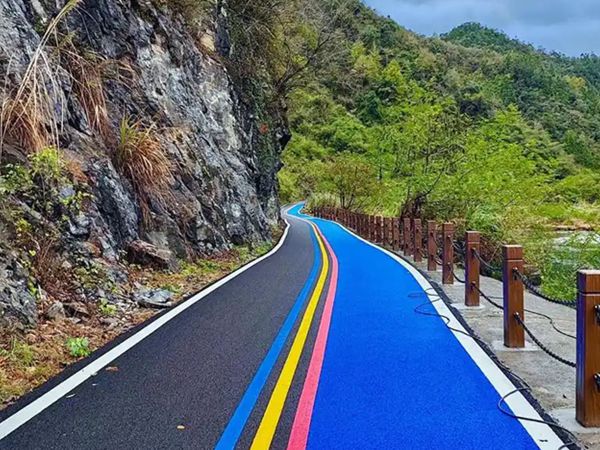 三门彩色沥青道路